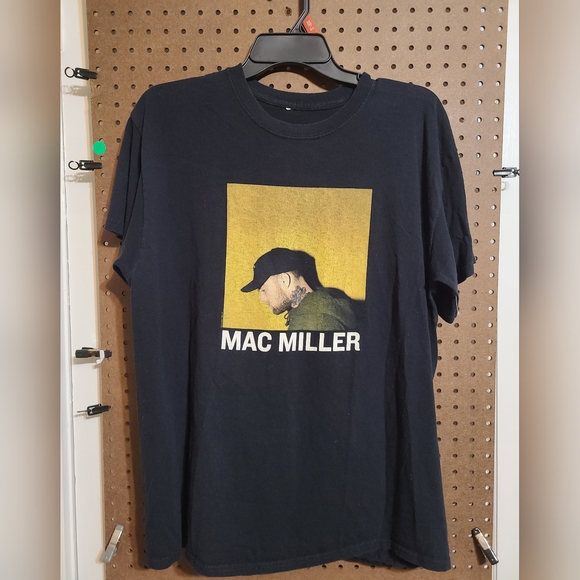 Mac Miller Black Graphic T-Shirt Unisex Sz Lg - Picture 1 of 2